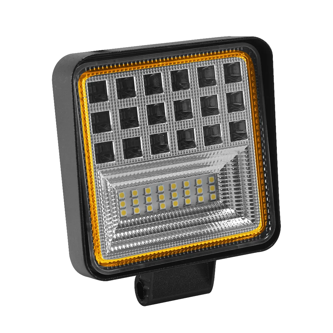 Farol de LED Quadrado 126W com Pisca Ambar