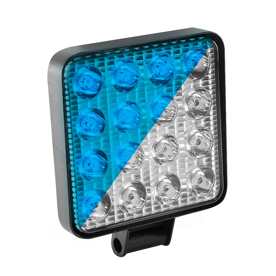 Farol de LED Quadrado 48W Blue Beam