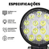 Farol de LED Redondo 42W