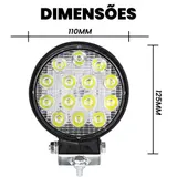 Farol de LED Redondo 42W