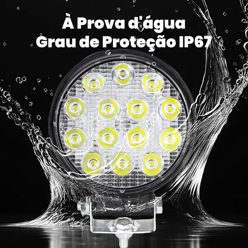 Farol de LED Redondo 42W