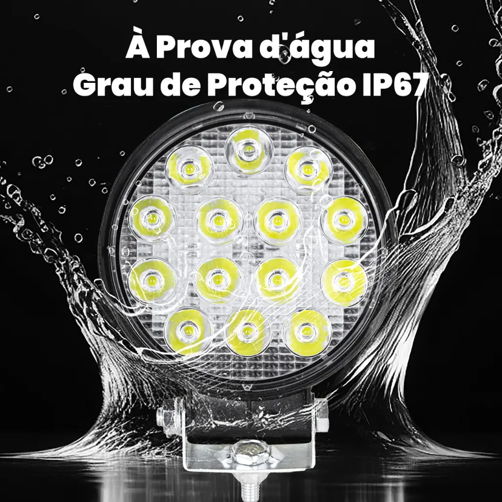 Farol de LED Redondo 42W