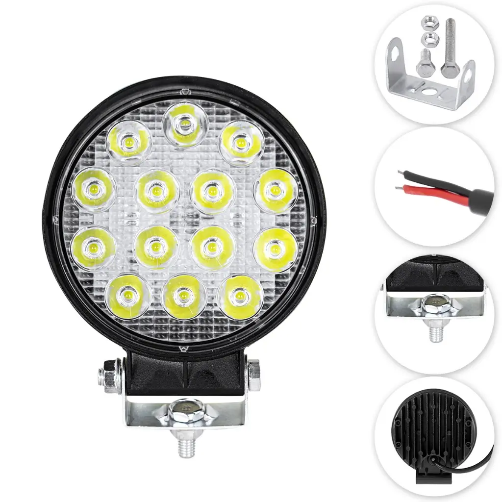 Farol de LED Redondo 42W