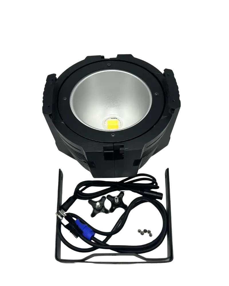 Refletor led cob 200w branco quente /branco frio com bandoor indoor