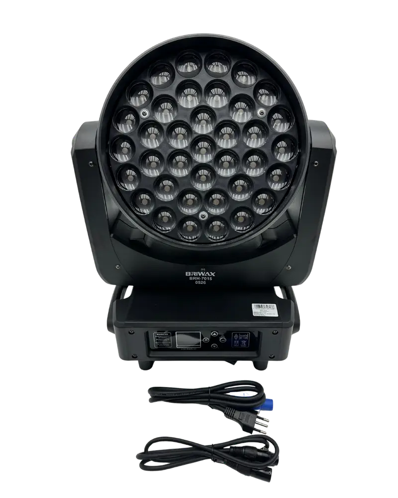 Moving Head LED Zoom 500W RGBW com RDM